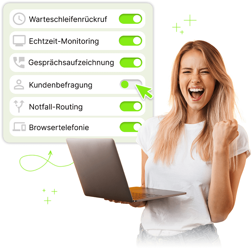 Cloud ACD Funktionen und zahlreiche Funktionen der Callcenter Software Cloud ACD Funktionen und zahlreiche Funktionen der Callcenter Software