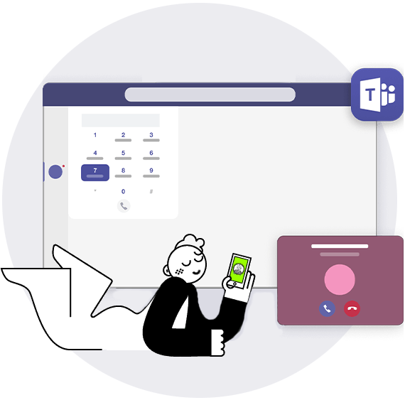 Funktionen von Teams Telefonie