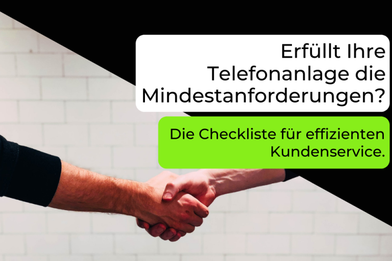 Checkliste für Mindestanforderungen der Telefonanlage