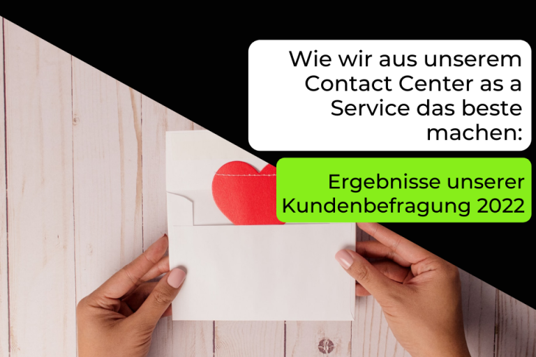 Kundenbefragung zu Contact Center as a Service von CallOne