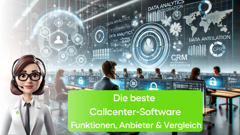 Beitragsbild für den Artikel - Die beste Callcenter-Software – Funktionen, Anbieter & Vergleich